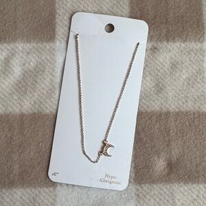 Rose Gold Moon Necklace